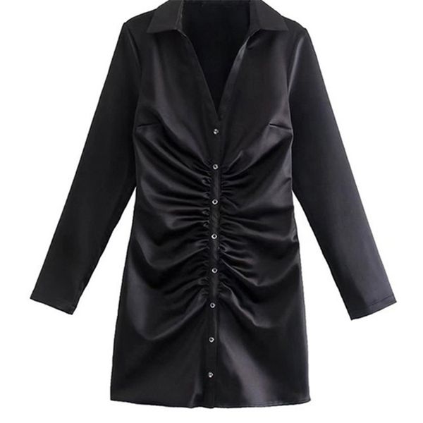 traf women fashion soft touch pleated mini dress vintage long sleeve side zipper female dresses vestidos mujer 220317, Black;gray
traf women fashion soft touch pleated mini dress vintage long sleeve side zipper female dresses vestidos mujer 220317, Black;gray