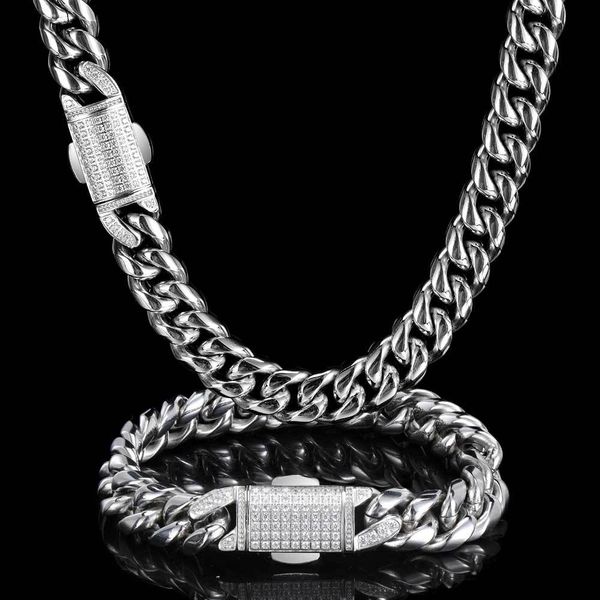 fashion hip hop men necklace bracelet cuban link chain 18k gold plating designer necklaces stainless steel chains 16/18/20/24inches necklace, Silver
fashion hip hop men necklace bracelet cuban link chain 18k gold plating designer necklaces stainless steel chains 16/18/20/24inches necklace, Silver