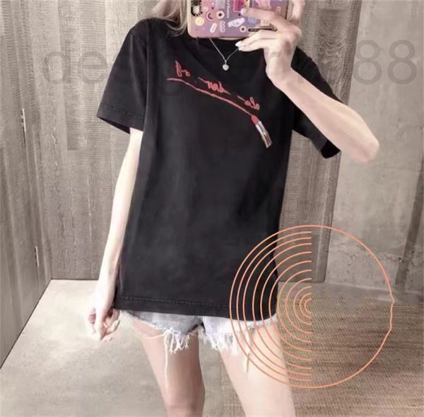 women's t-shirt designer aw22 summer new round neck lipstick lettered couple loose short sleeve t-shirt 9lhz, White
women's t-shirt designer aw22 summer new round neck lipstick lettered couple loose short sleeve t-shirt 9lhz, White