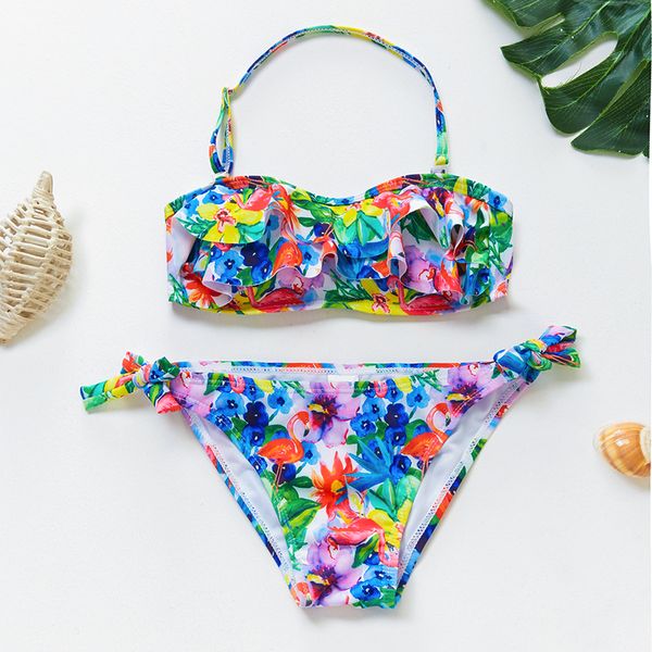 5 15y teenager girls swimsuit bikini two pieces tropical floral swimwear kids set 1062 220530, Blue
5 15y teenager girls swimsuit bikini two pieces tropical floral swimwear kids set 1062 220530, Blue