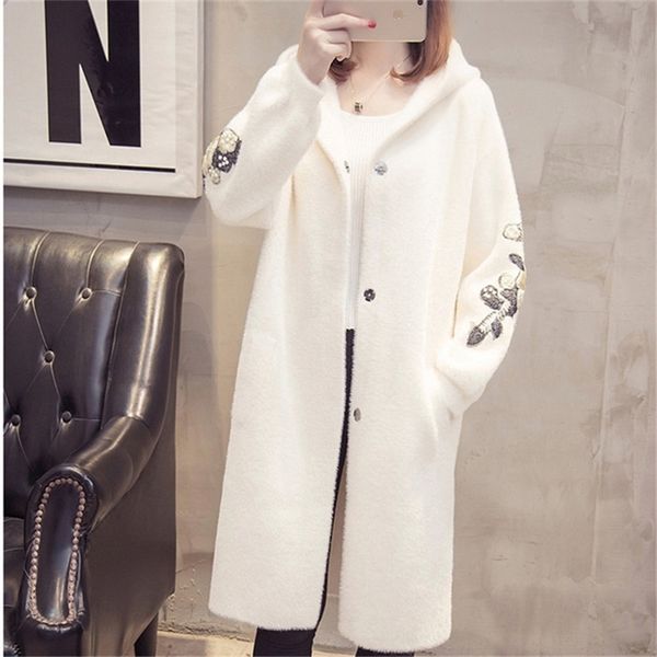 lmitation water velvet coat autumn winter fashion women coats jacket long sleeve hooded warm casual windbreaker outwear lj201109, Black
lmitation water velvet coat autumn winter fashion women coats jacket long sleeve hooded warm casual windbreaker outwear lj201109, Black