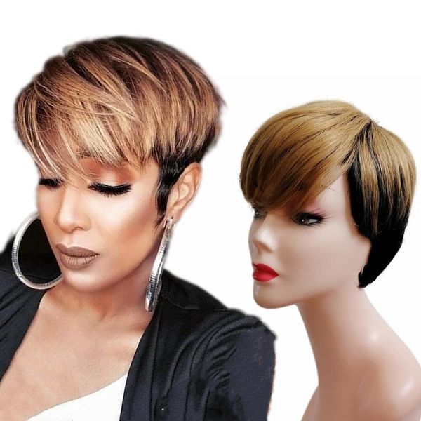 short colored machine made human hair wigs for black women pixie cut wigs blonde/black purple orange wig, Black;brown
short colored machine made human hair wigs for black women pixie cut wigs blonde/black purple orange wig, Black;brown