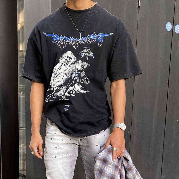 brand tide repeat death print used washing water damage men's and women's short sleeved t-shirt, White;black
brand tide repeat death print used washing water damage men's and women's short sleeved t-shirt, White;black