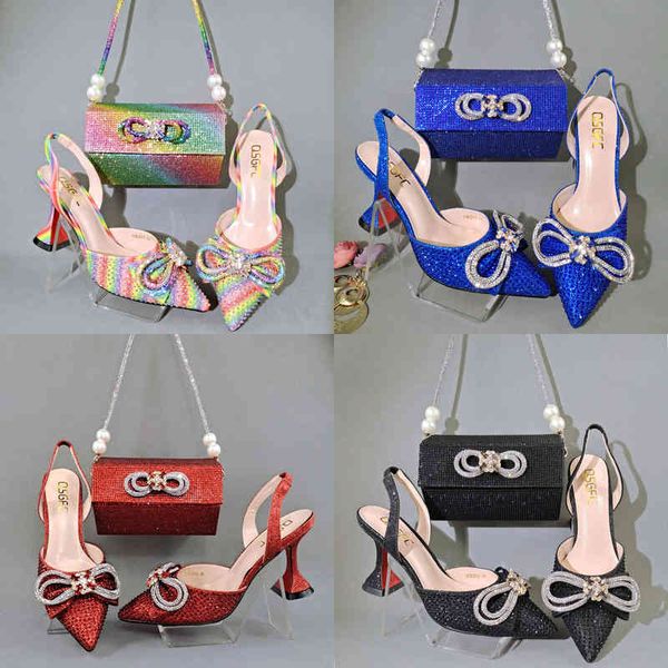 dress shoes 2022 rainbow color popular pointed full of diamonds and shiny with bags banquet friends party 220722, Black
dress shoes 2022 rainbow color popular pointed full of diamonds and shiny with bags banquet friends party 220722, Black