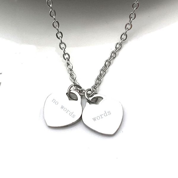 luxury heart necklace woman stainless steel blue pink green pendant jewelry valentine day christmas gifts for girlfriend wholesale, Silver
luxury heart necklace woman stainless steel blue pink green pendant jewelry valentine day christmas gifts for girlfriend wholesale, Silver