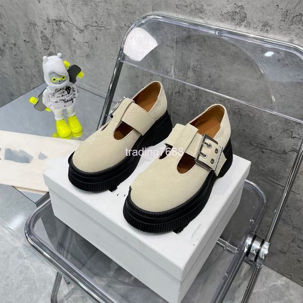 dress shoes thick soled mary jane shoes women's ouyang nana's same muffin , one-line buckle leather british, Black
dress shoes thick soled mary jane shoes women's ouyang nana's same muffin , one-line buckle leather british, Black