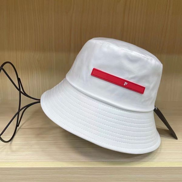 luxury designer bucket hat golf seaside carnival travel sunshade street tide cap gentleman couple casual solid color caps holiday gift hats, Blue;gray
