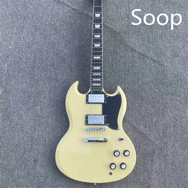 sg electric guitar cream yellow two silver pick-up accessories manufacturers direct physical shooting guitars guitarra
sg electric guitar cream yellow two silver pick-up accessories manufacturers direct physical shooting guitars guitarra