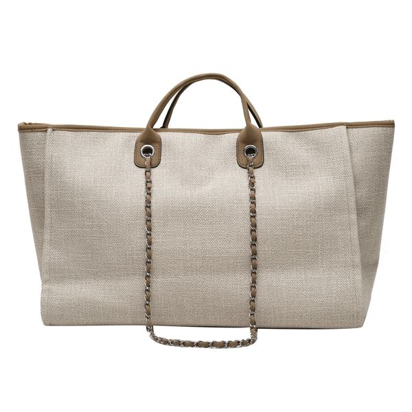 women tote fashion nylon large handbag chains shoulder s ladies big messenger shopping bag 220602
women tote fashion nylon large handbag chains shoulder s ladies big messenger shopping bag 220602