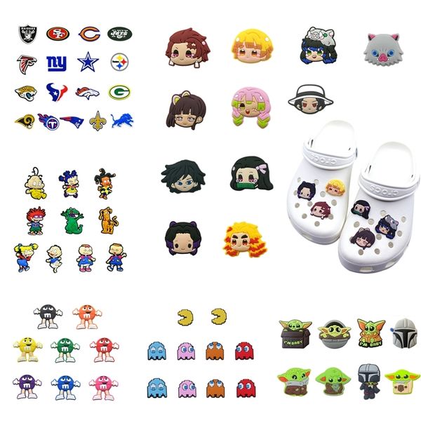 wholesale 50pcs cartoon japanese anime pvc shoe charms diy wristbands backpack decoration accessories buckle clog croc jibz 220720, White;pink
wholesale 50pcs cartoon japanese anime pvc shoe charms diy wristbands backpack decoration accessories buckle clog croc jibz 220720, White;pink