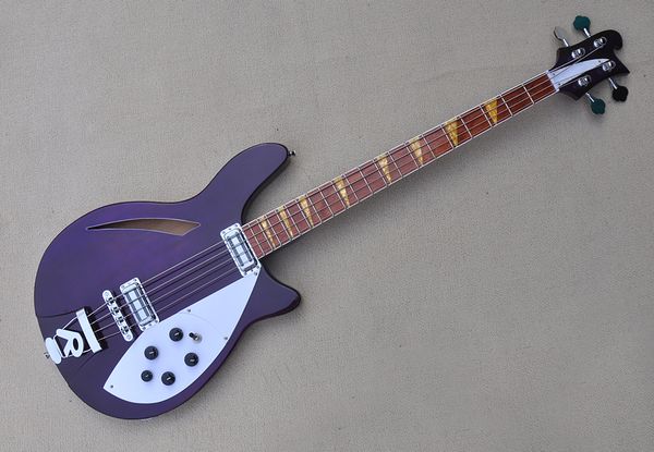 factory custom semi-hollow purple electric bass guitar with white pickguard red rosewood fingerboard offer customized
factory custom semi-hollow purple electric bass guitar with white pickguard red rosewood fingerboard offer customized