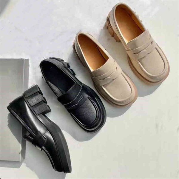 sandals thick soled leffer shoes women's autumn and winter leather single thick heels are versatile, increased british style, Black
sandals thick soled leffer shoes women's autumn and winter leather single thick heels are versatile, increased british style, Black