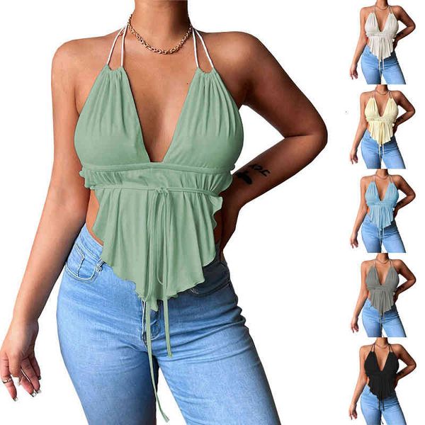 women's tanks & camis summer low cut v-neck suspender strap backless vest women kbut, White
women's tanks & camis summer low cut v-neck suspender strap backless vest women kbut, White