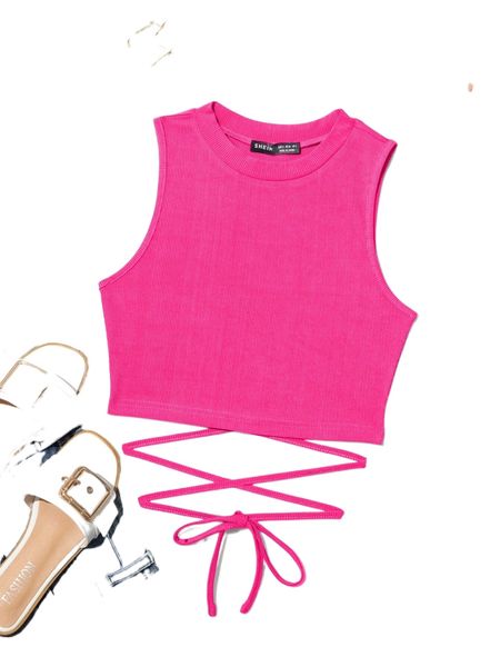 lace up waist tank z9t3#, White
lace up waist tank z9t3#, White