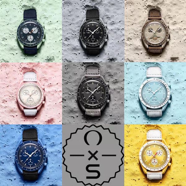 with box moonswatch automatic quartz watch ladies waterproof planet moon men's watches chronograph mission to mercury 42mm luxury wrist, Slivery;brown
with box moonswatch automatic quartz watch ladies waterproof planet moon men's watches chronograph mission to mercury 42mm luxury wrist, Slivery;brown