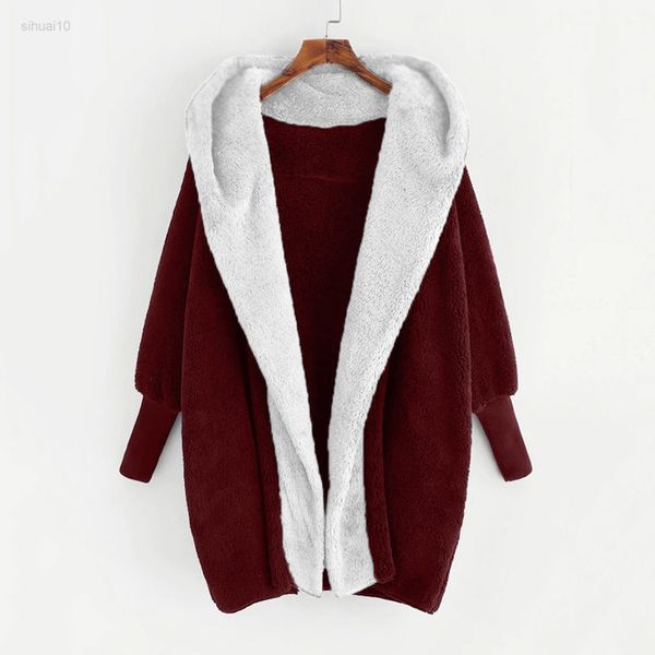 women hooded sweater jacket winter warm plush pockets cotton jacket outfit fashionable design comfortable jacket in stock l220725, Black;brown
women hooded sweater jacket winter warm plush pockets cotton jacket outfit fashionable design comfortable jacket in stock l220725, Black;brown