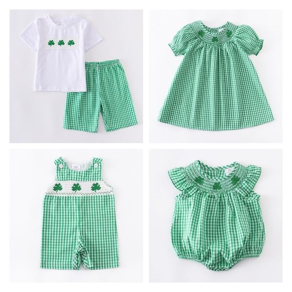 girlymax st patricks day sibling plaid clover baby girls dress boys shorts set ruffles romper smocked woven kids clothing 220531, Blue
girlymax st patricks day sibling plaid clover baby girls dress boys shorts set ruffles romper smocked woven kids clothing 220531, Blue