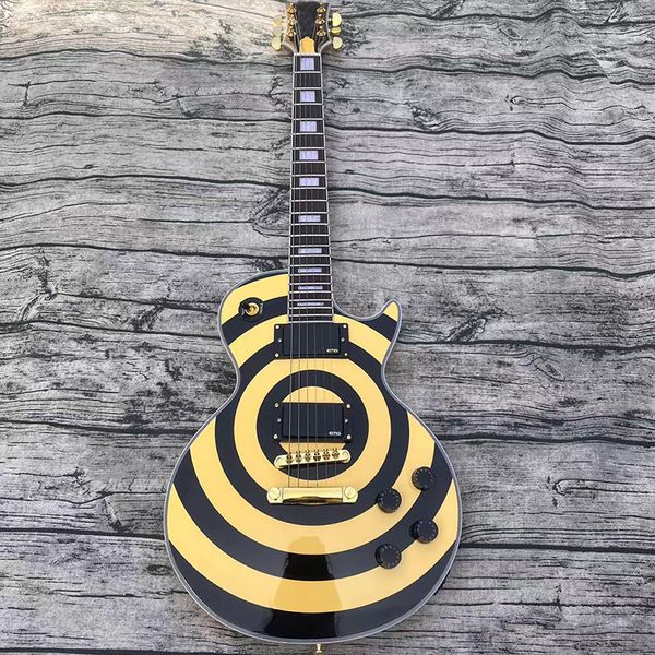 electric guitar yellow and black circle bright face piano body passive pickup good timbre good feel seiko made delivery home
electric guitar yellow and black circle bright face piano body passive pickup good timbre good feel seiko made delivery home