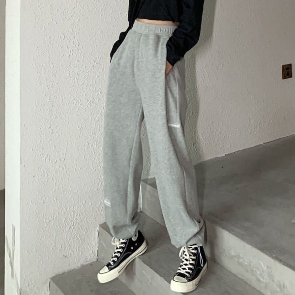 women's sports pants korean fashion gray jogging sweatpants women oversize loose joggers trousers female high waist cx220316, Black;white
women's sports pants korean fashion gray jogging sweatpants women oversize loose joggers trousers female high waist cx220316, Black;white