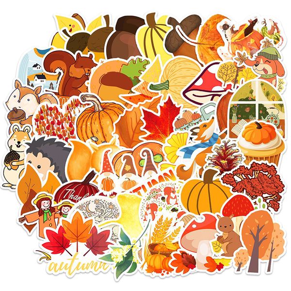 50pcs wholesale maple leaves pumpkin fall sticker cute cartoon waterproof vinyl graffiti stickers pack for phone case guitar car lapmotorcyc
50pcs wholesale maple leaves pumpkin fall sticker cute cartoon waterproof vinyl graffiti stickers pack for phone case guitar car lapmotorcyc