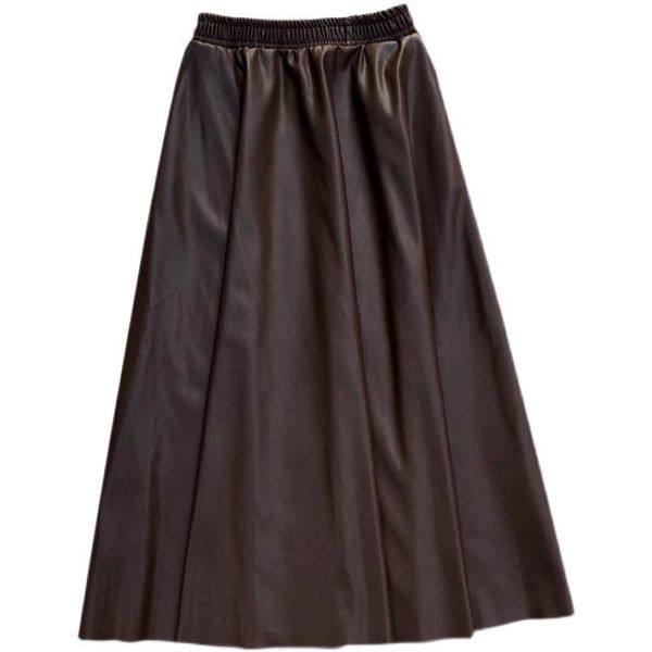 skirts autumn and winter midi long a-line skirt high waist large hem commuter pu leather drape pocket, Black
skirts autumn and winter midi long a-line skirt high waist large hem commuter pu leather drape pocket, Black