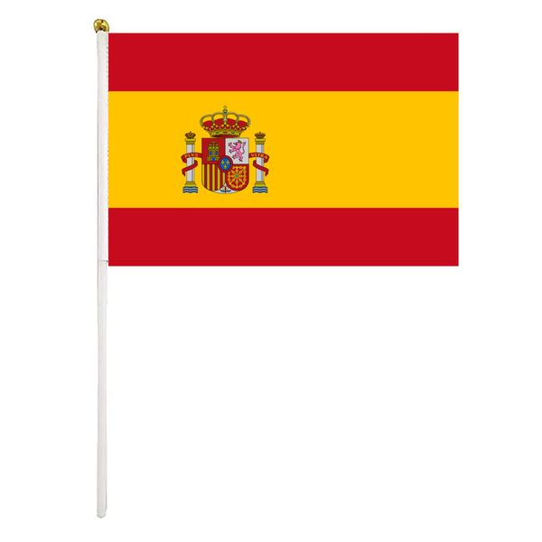 spain flag 14x21cm 2022 qatar world cup hand waving flag fans cheering flags with plastic flagpole for activity parade sports home decor
spain flag 14x21cm 2022 qatar world cup hand waving flag fans cheering flags with plastic flagpole for activity parade sports home decor