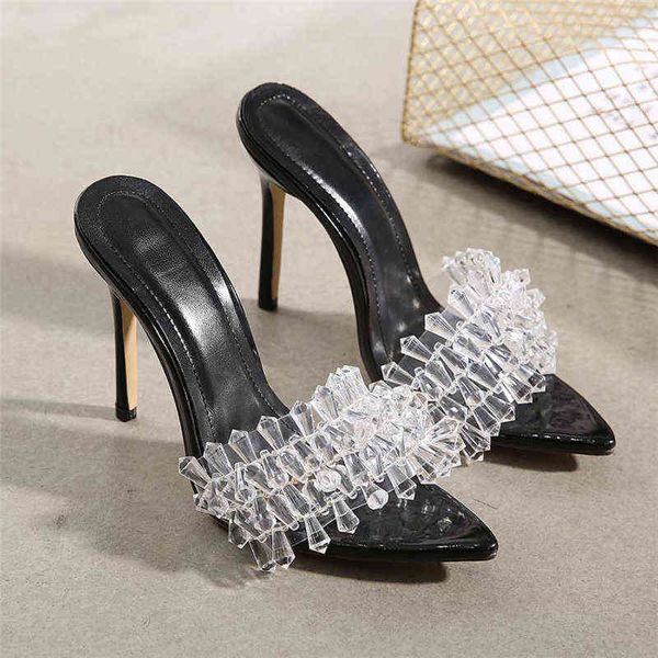 delicate women shoes 2021 slippers crystal sandal summer high heels slides pumps mules open toe ladies party wedding 220610, Black
delicate women shoes 2021 slippers crystal sandal summer high heels slides pumps mules open toe ladies party wedding 220610, Black