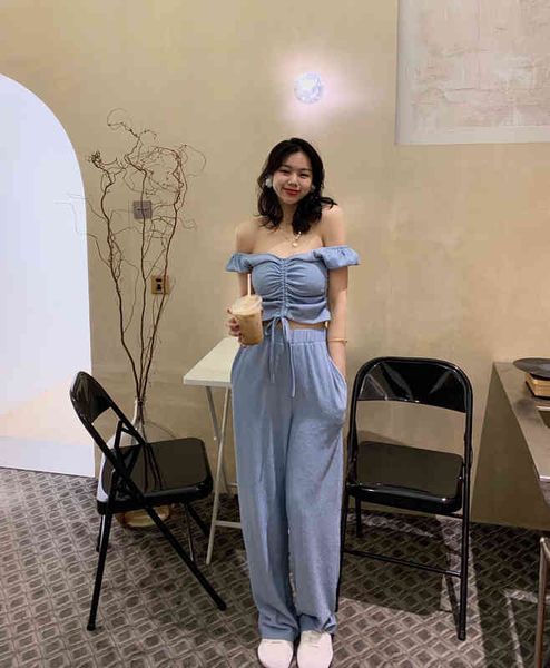 two piece dress 2022 summer suit women's one shoulder drawstring short high waist hanging straight tube floor mops fashion two-piece se, White
two piece dress 2022 summer suit women's one shoulder drawstring short high waist hanging straight tube floor mops fashion two-piece se, White