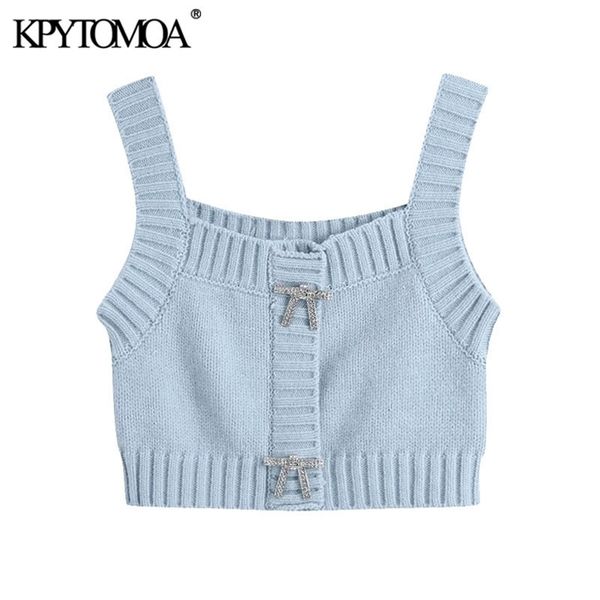 kpytomoa women fashion buttons cropped knitted tank vintage square collar wide straps female camis mujer 210316, Black;white
kpytomoa women fashion buttons cropped knitted tank vintage square collar wide straps female camis mujer 210316, Black;white