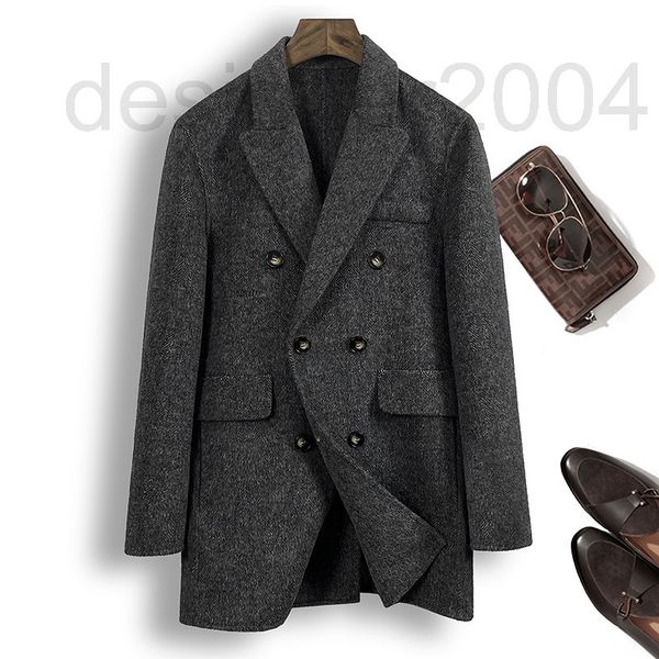 men's wool & blends designer albaca double faced tweed coat men's medium long ca, Black
men's wool & blends designer albaca double faced tweed coat men's medium long ca, Black