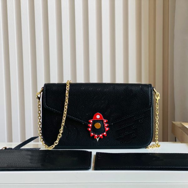 3pcs chain bag feltcie handbag set clutch pochette shoulder crossbody envelope genuine leather embossed letter two removable pockets
3pcs chain bag feltcie handbag set clutch pochette shoulder crossbody envelope genuine leather embossed letter two removable pockets