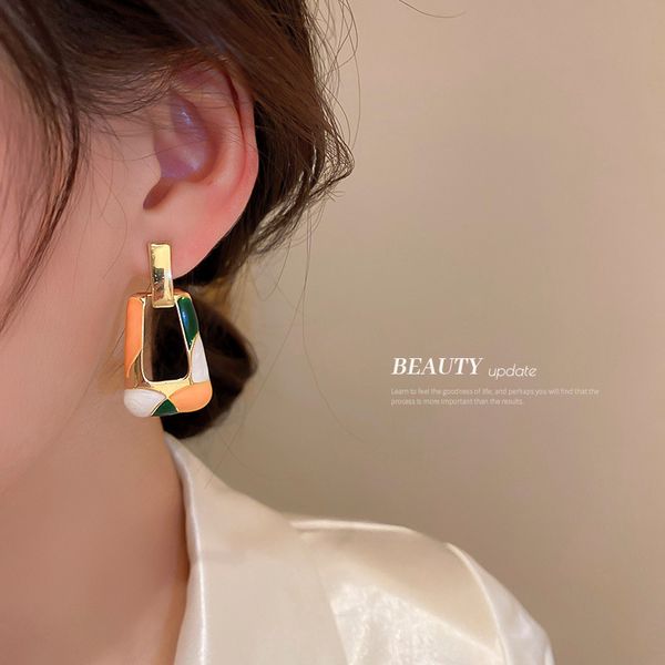 silver needle korean drip trapezoidal earrings exaggerated personalized internet influencer stud earrings ins temperamental minority design, Golden
silver needle korean drip trapezoidal earrings exaggerated personalized internet influencer stud earrings ins temperamental minority design, Golden
