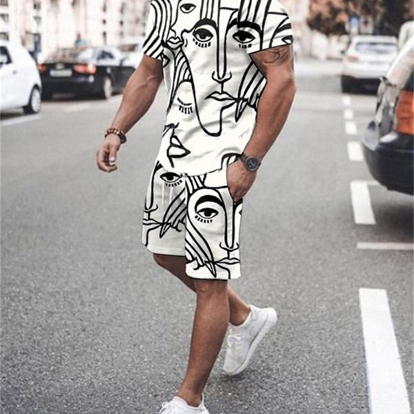 summer european and american style mens handsome tshirt suit men and women casual twopiece 3d digital printing 220704, Gray
summer european and american style mens handsome tshirt suit men and women casual twopiece 3d digital printing 220704, Gray