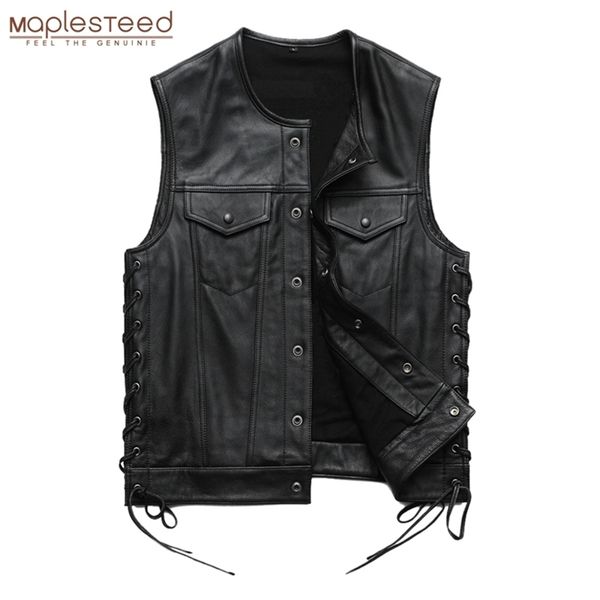 men leather vest 100% cowhide motorcycle vest biker leather vests moto leather waistcoat asian size m-5xl m435 201128, Black;white
men leather vest 100% cowhide motorcycle vest biker leather vests moto leather waistcoat asian size m-5xl m435 201128, Black;white