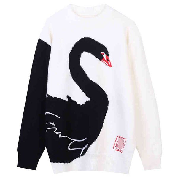 women's sweaters autumn and winter women's wear pullover long sleeve round neck swan embroidery loose knit thick style jd1j, White;black
women's sweaters autumn and winter women's wear pullover long sleeve round neck swan embroidery loose knit thick style jd1j, White;black