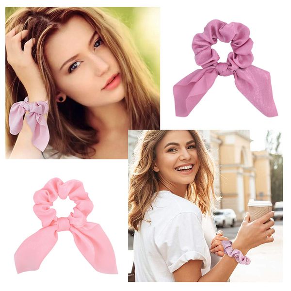 new chiffon bowknot elastic hair bands for women girls solid color scrunchies headband hair ties ponytail holder hair accessorie, Silver
new chiffon bowknot elastic hair bands for women girls solid color scrunchies headband hair ties ponytail holder hair accessorie, Silver