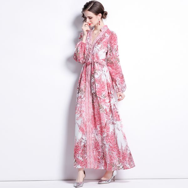 2022 v-neck party retro floral dress lantern sleeve woman designer elegant print prom bow lace up dresses runway women clothes spring autumn, Black;gray
2022 v-neck party retro floral dress lantern sleeve woman designer elegant print prom bow lace up dresses runway women clothes spring autumn, Black;gray