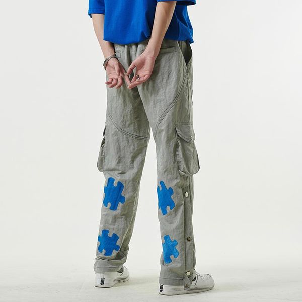 men's pants men's pants ankle zipper straight multi-pockets elastic waist mens cargos retro harajuku streetwear loose track oversi, Black
men's pants men's pants ankle zipper straight multi-pockets elastic waist mens cargos retro harajuku streetwear loose track oversi, Black