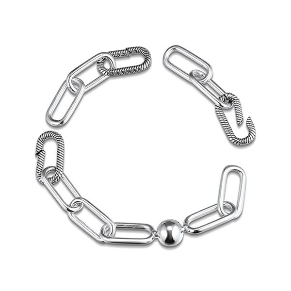 100% 925 sterling silver signature me link bracelet for women jewelry 220402, Black
100% 925 sterling silver signature me link bracelet for women jewelry 220402, Black