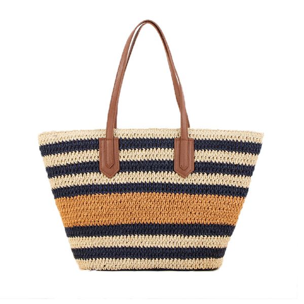 striped one-shoulder straw bag korean version ins sen series holiday hand-woven beach leisure bag
striped one-shoulder straw bag korean version ins sen series holiday hand-woven beach leisure bag