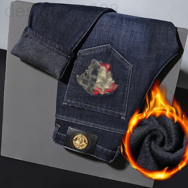 men's jeans designer 2021 autumn and winter plush thickened chao brand embroidered jeans men's korean slim fit small foot cotton p, Blue
men's jeans designer 2021 autumn and winter plush thickened chao brand embroidered jeans men's korean slim fit small foot cotton p, Blue