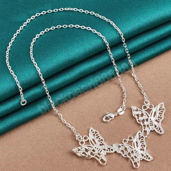925 sterling silver charm butterfly pendant necklace chain for woman wedding engagement fashion jewelry
925 sterling silver charm butterfly pendant necklace chain for woman wedding engagement fashion jewelry