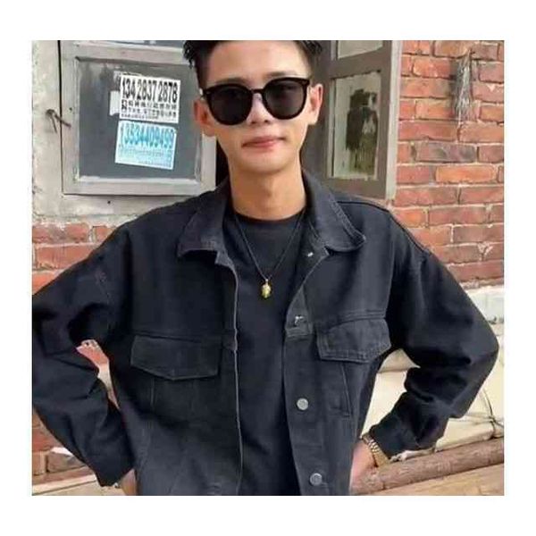 ouvi 2021 new black denim coat men's korean version loose and versatile net red same heavy industry drill fried street coat trend, Black;brown
ouvi 2021 new black denim coat men's korean version loose and versatile net red same heavy industry drill fried street coat trend, Black;brown