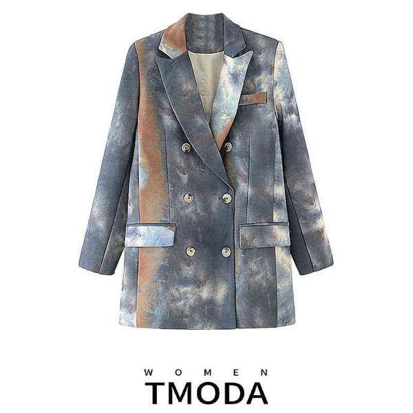 suit tmoda372 women 2020 fashion double breasted tiedye print blazer jacket vin, White;black
suit tmoda372 women 2020 fashion double breasted tiedye print blazer jacket vin, White;black