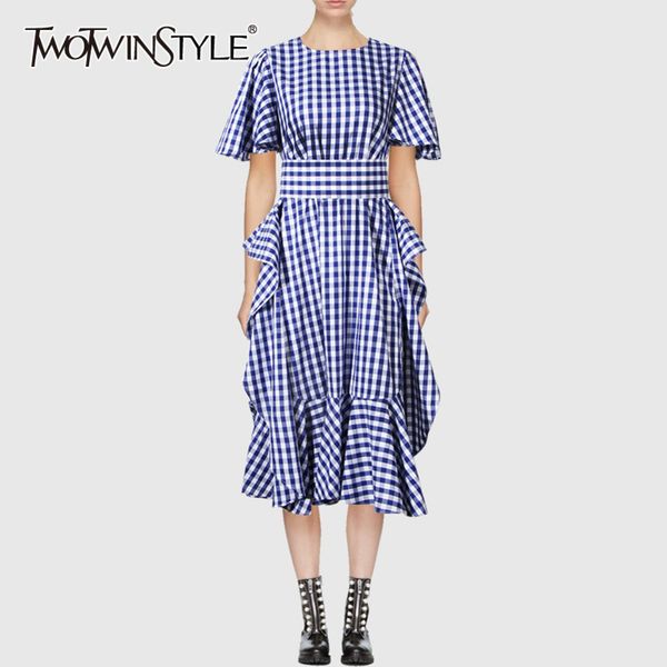 elegant side split dress for women o neck short sleeve high waist plaid dresses female fashion clothing 210423, Black;gray
elegant side split dress for women o neck short sleeve high waist plaid dresses female fashion clothing 210423, Black;gray