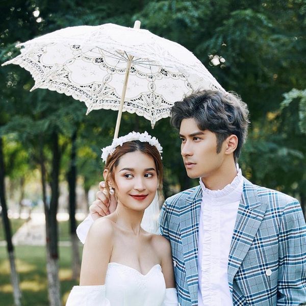 cotton lace parasol umbrella wedding party gifts for bride groom bridesmaid ps props decorations
cotton lace parasol umbrella wedding party gifts for bride groom bridesmaid ps props decorations