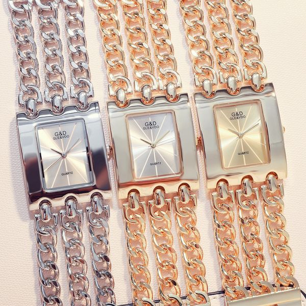 class square rose gold ladies quartz watch luxury watches gift for women fashion watch, Slivery;brown
class square rose gold ladies quartz watch luxury watches gift for women fashion watch, Slivery;brown
