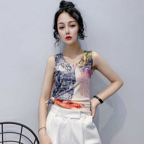 spring / summer new fashion printed vest sleeveless bottoms t-shirt women fashion women's vests tank for women, White
spring / summer new fashion printed vest sleeveless bottoms t-shirt women fashion women's vests tank for women, White