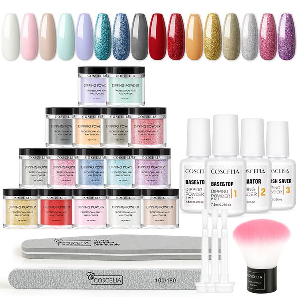 coscelia nail glitter kit dipping powder with diy basic tools dipping powder tb activator brush saver professional manicure set, Silver;gold
coscelia nail glitter kit dipping powder with diy basic tools dipping powder tb activator brush saver professional manicure set, Silver;gold
