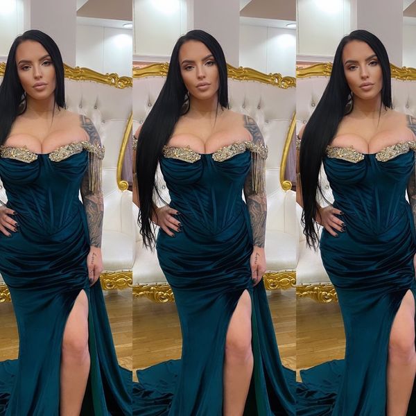 2022 plus size arabic aso ebi navy blue mermaid prom dresses beaded crystals velvet evening formal party second reception birthday engagemen, Black
2022 plus size arabic aso ebi navy blue mermaid prom dresses beaded crystals velvet evening formal party second reception birthday engagemen, Black